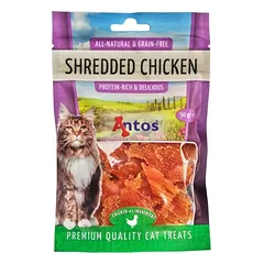 ANTOS Shredded Chicken skanėstai katėms su vištiena 50g