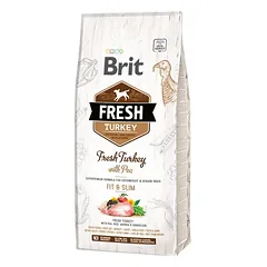 Brit Fresh Fit&Slim sausas maistas šunims su kalakutiena ir žirniais 12 kg — 2 nuotrauka