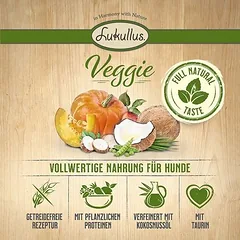 Lukullus Veggie (begrūdis), sausas maistas šunims, < 1,4 kg — 3 nuotrauka