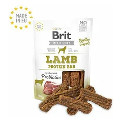 Brit Jerky Lamb Protein Bar skanėstas suaugusiems šunims su ėriena ir vištiena, 80 g