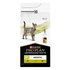 Purina Pro Plan Veterinary Diets HP St/Ox Hepatic sausas pašaras suaugusioms katėms, skirtas kepenų funkcijai palaikyti, 1,5 kg