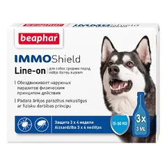 Beaphar Immo Shield Line-on Dog Medium 3x3 ml parduotuvėje petreon.lt