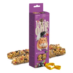 Little one lazdelės žiurkėnams ir kt. graužikams su uogomis, 2x60 g