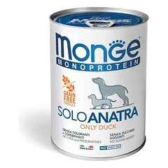 Monge Monoproteico Solo Anatra – Monoproteininiai konservai šunims su gryna antiena, 400 g — 2 nuotrauka
