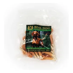Real Dog SNACKS Vištienos kulšelė ant kalcio kauliuko 500g