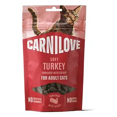 CARNILOVE Cat SOFT Snack skanėstai katėms su kalakutiena, 50g