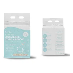 Kraikas katėms TOFU BeloCat, ledų kvapo, 6 l (2,5 kg), 2 mm granulės — 2 nuotrauka