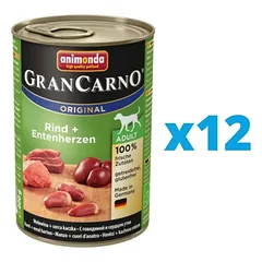 GranCarno rinkinys su jautiena ir antičių širdimis 12 x 400 g