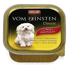 Vom feinsten Classic 150 g konservai šunims su jautiena ir kalakutų širdimis