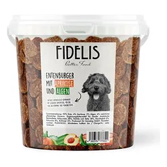 FIDELIS antienos mėsainiai su dumbliais ir abrikosais, skanėstai šunims (1 kg kibiras)