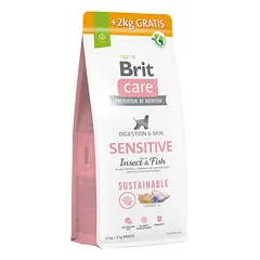 Brit Care Sensitive Insect&Fish sausas maistas šunims 12+2kg