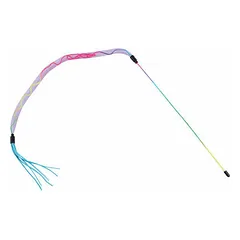 CAT TEASER ELASTIC MESH TUBE WITH FRINGES PUPRLE 42X50X15 CM