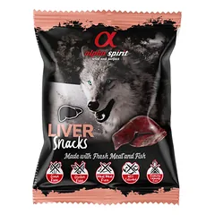 ALPHA SPIRIT SNACKS DOG skanėstai šunims su kepenėlėmis, 50g nuotrauka