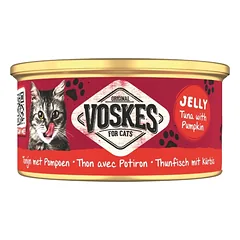 VOSKES Jelly Tuna with Pumpkin 85 g tunas su moliūgu, papildoma maisto produktas katėms