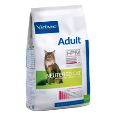 Virbac Veterinary HPM Adult Neutered Cat visavertis ėdalas kastruotoms katėms, 1,5 kg