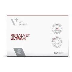 VETEXPERT Renalvet ultra pašaro papildas katėms, inkstų finkcai, N60