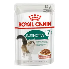 Instinctive 7+ drėgnas pašaras katėms Royal Canin (ploni griežinėliai padaže)