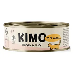 Kimo Chicken&Duck konservai katėms su vištiena ir antiena, 70g — 2 nuotrauka