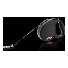 FLEXI MINI CLASSIC (XS) 3m juodas iki 8kg