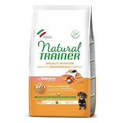 Trainer Sensitive Adult Mini No Gluten SALMON sausas maistas šunims (Lašiša)