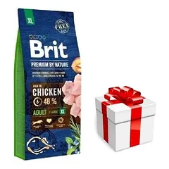 BRIT Premium By Nature Adult XL 15kg + STAIGMENA ŠUNIUI