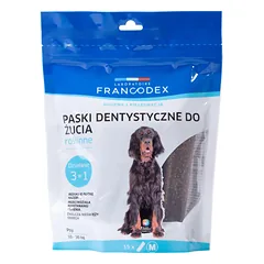 Francodex Dental Chews 15 vnt. - dantų skanėstai vidutinio dydžio šunims, šalinantys apnašas ir blogą kvapą.