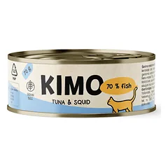 Kimo Cat Tuna & Squid 70 g parduotuvėje e-zoo.lt