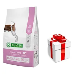 NATURE'S PROTECTION Junior Lamb 7,5kg ėriena  + STAIGMENA ŠUNIUI