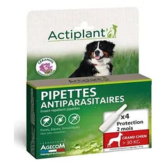 LABORATOIRE AGECOM - Actiplant Pipetten - Große Hunde L 30 kg - Bio