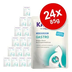 Kattovit Feline Gastro Pouch 24 x 85 g, drėgnas maistas katėms