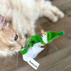 Aumüller žaislinė pagalvėlė katėms Sniego senis Frozen Fritz, 1 vnt. — 4 nuotrauka