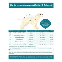 Max&Molly lietpaltis šunims Matrix 2.0 Stone - šunų striukė, lietpaltis, Szary / XL — 2 nuotrauka