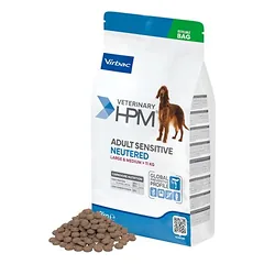 Virbac Veterinary HPM Adult Sensitive Neutered Dog Large & Medium, sausas maistas šunims — 3 nuotrauka