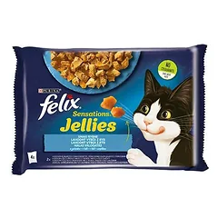 FELIX Sensations Žuvies skonio želė 4x85g