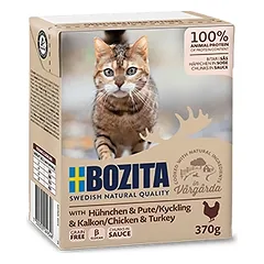 BOZITA Cat Viščiukas ir kalakutas padaže 370g
