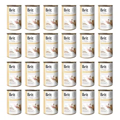 BRIT Veterinary Diet Hepatic Turkey&Pea maistas šunims 24x400g