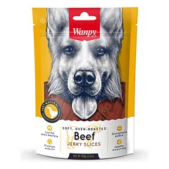 Wanpy skanėstas šunims, vytintos jautienos juostelės, 100 g