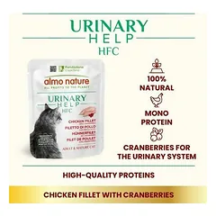 Almo Nature HFC Urinary Help vištienos filė su spanguolėmis, drėgnas maistas katėms 50 g — 2 nuotrauka