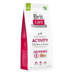 Brit Care Sustainable Activity Chicken&Insect sausas maistas aktyviems šunims su vištiena ir vabzdžiais, 12 kg