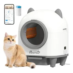 PawHut Selbstreinigende Katzentoilette