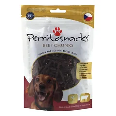 Perrito Beef chunks skanėstai šunims jautienos gabaliukai 100g