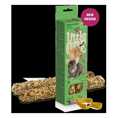 Mealberry Little One lazdelės jūrų kiaulytėms, triušiams ir šinšiloms su pievų žole 2 x 55 g — 2 nuotrauka