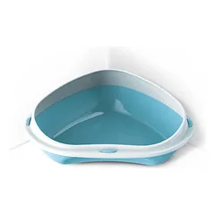 Open cat corner toilet with border Shuttle Corner Big 58x48x20,5 cm, different colors
