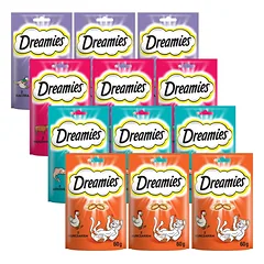 DREAMIES 12x60g skanėstai katėms Skonių mišinys