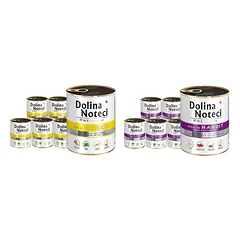 Dolina Noteci PREMIUM su vištiena ir triušiena bei spanguolėmis 24x800g