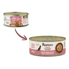 Applaws Taste Toppers in Broth sauso pašaro pagardas su vištiena, kumpiu ir daržovėmis šunims