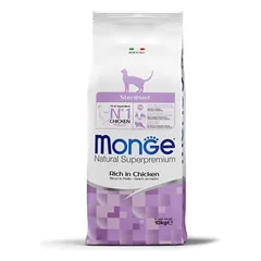 Monge Sterilised su vištiena, sausas maistas katėms 10 kg parduotuvėje mumbo.lt