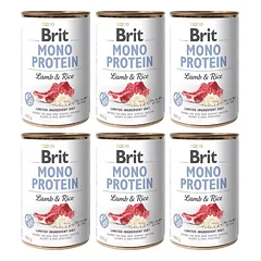Brit Care konservai šunims Mono Protein Lamb&Rice 400g. x6 vnt.