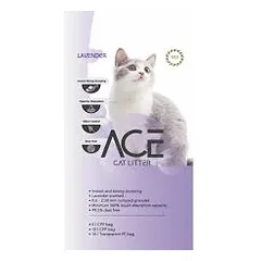 Ace Lavender Cat Litter bentonitinės smiltys katėms su levandų kvapu, 10 l