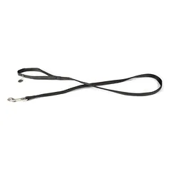Beeztees pavadėlis šunims Mac iš odos, juodas, Matmenys: 120 cm / 25 mm — 3 nuotrauka